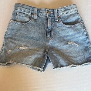 Old Navy Light Blue Distressed Jean Shorts